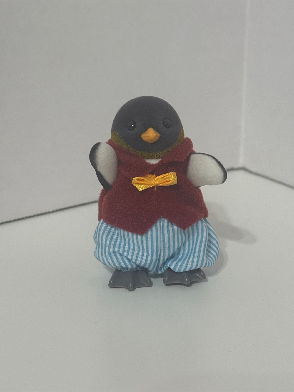 Calico critters Ozzie Waddle, the father penguin from the Sylvanian Families
